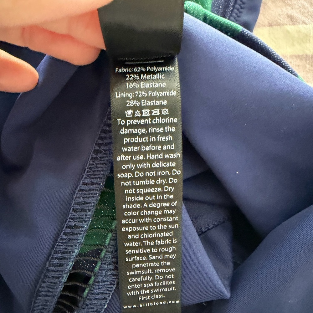 Biliblond Arava Stripes Navy & Green - Picture 5 of 5